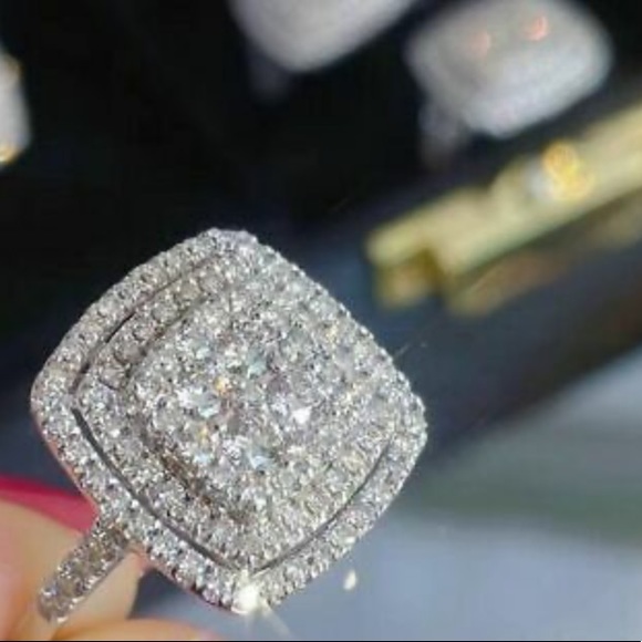 New 925 Sterling silver diamond 💍 ring - Picture 7 of 7